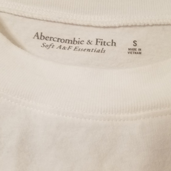 Abercrombie & Fitch White Crop Top Size Small - Picture 2 of 2